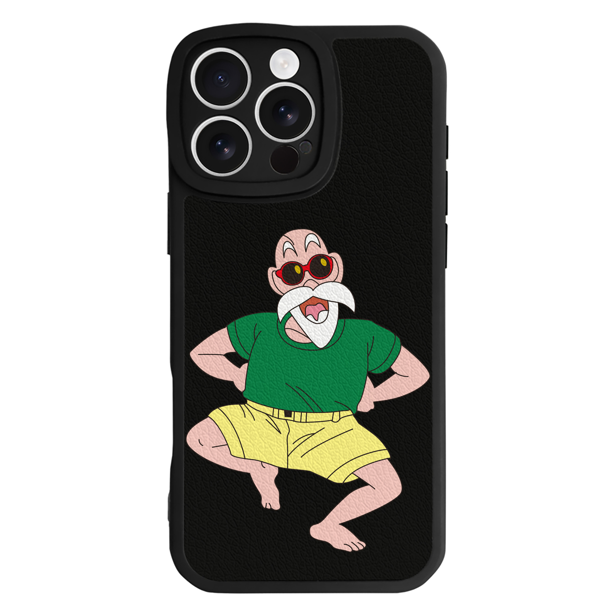 （画像用） ドラゴンボール 亀仙人（かめせんにん） DRAGON BALL Master Roshi Kame Sennin 【iPhone 16シリーズ対応】シリコンスマホケース（レザー調） 材質：シリコン